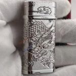 Copy Cartier Silver Dragon Design Lighter 